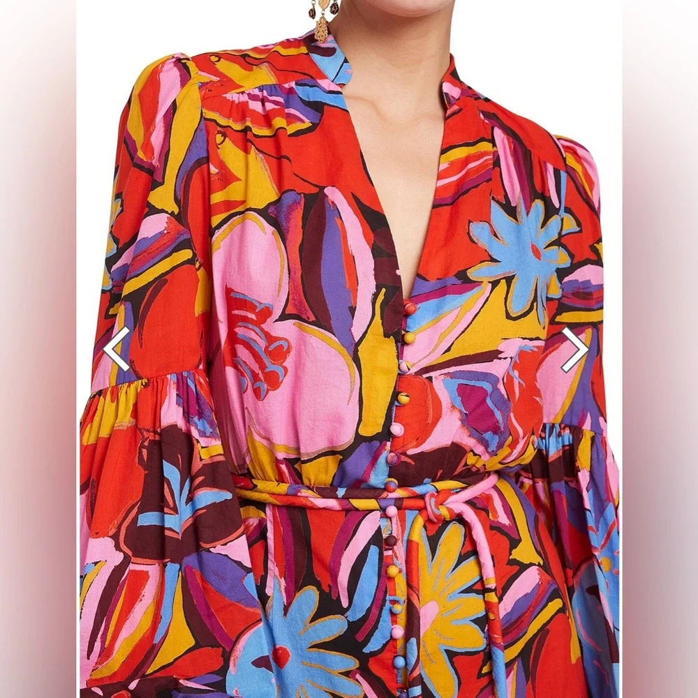 Rebecca Vallence | Positano Short Kaftan Beach Dress - Picture 14 of 14